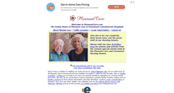 Desktop Screenshot of pleasantcare.com