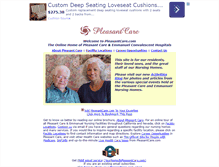 Tablet Screenshot of pleasantcare.com